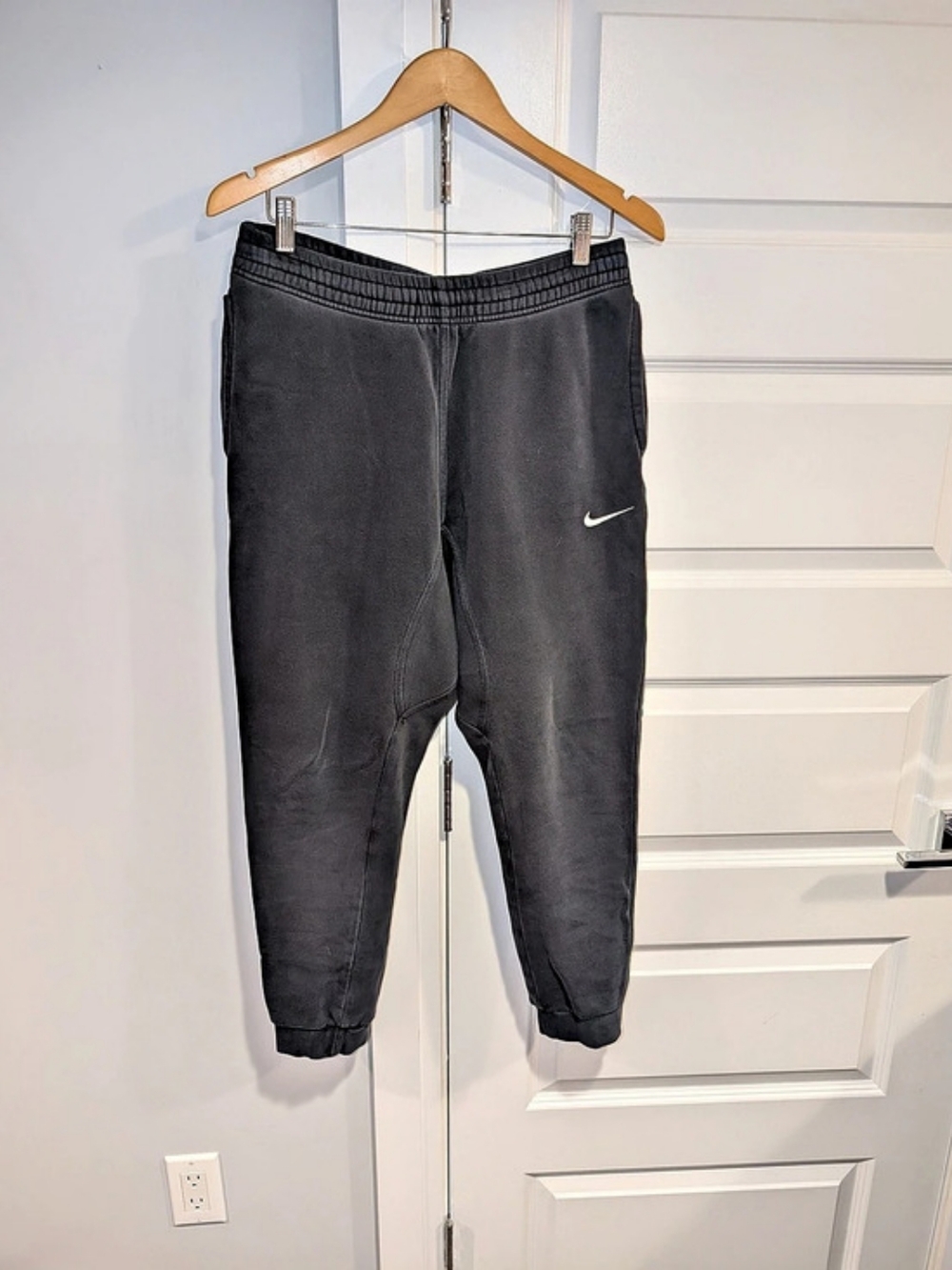 Nike NRG Solo Swoosh Fleece Pants Men's Joggers Black Medium